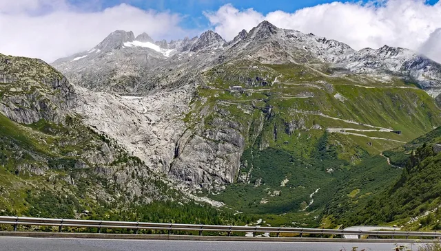 Furkapass Blick Richtung Grimselpass