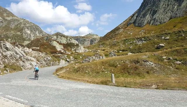Gotthardpass auf Tessiner Seite Tremola